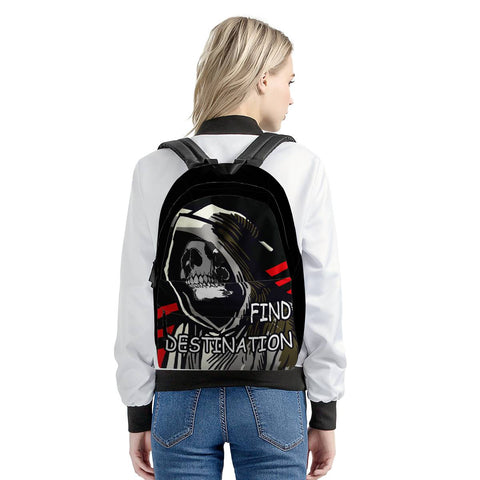 Image of grim Reaper All Over Print Cotton Backpack