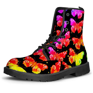 Butterfly Leather Boots