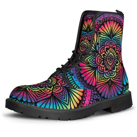 Image of Mandala Batik Leather Boots