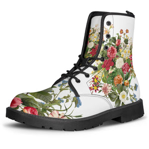 Vintage Flowers Leather Boots