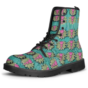 Lotus Bloom In The Sacred Soft Warm Sea Leather Boots