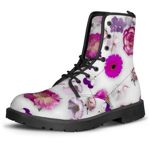 Flower Potpourri Leather Boots