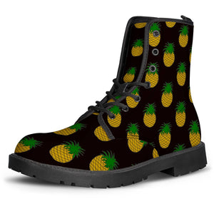 Ananas Fruits Leather Boots