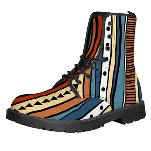 Aztec Tribal Leather Boots