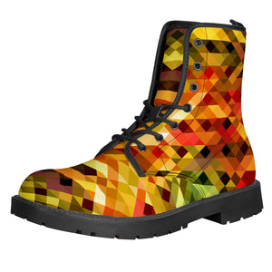 Mosaic Fire Leather Boots