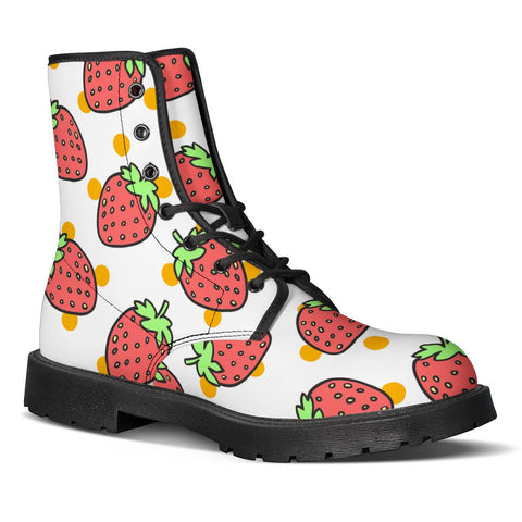 Image of Strawberry Leather Boots