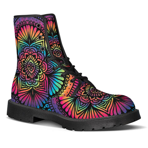 Image of Mandala Batik Leather Boots