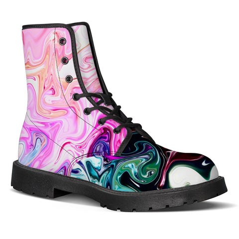 Image of Crazy Swirls Leather Boots