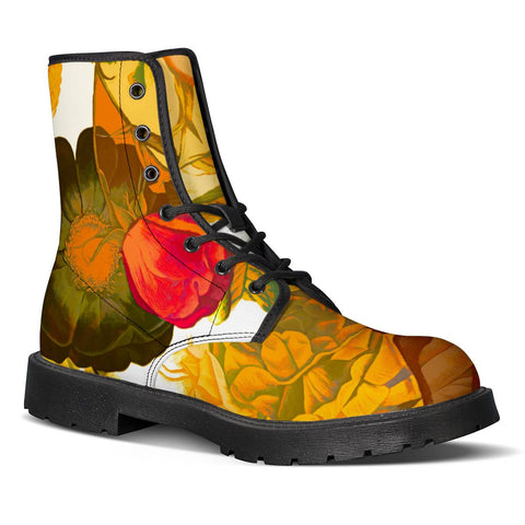 Image of Golden Roses Leather Boots