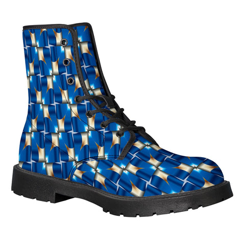 Image of Blue Cross Leather Boots
