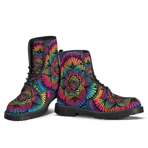 Image of Mandala Batik Leather Boots