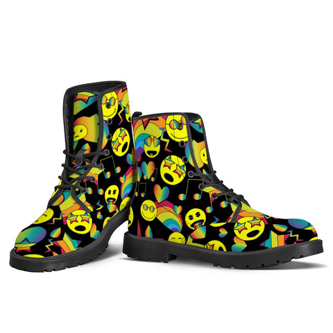 Image of Emoji Party Leather Boots