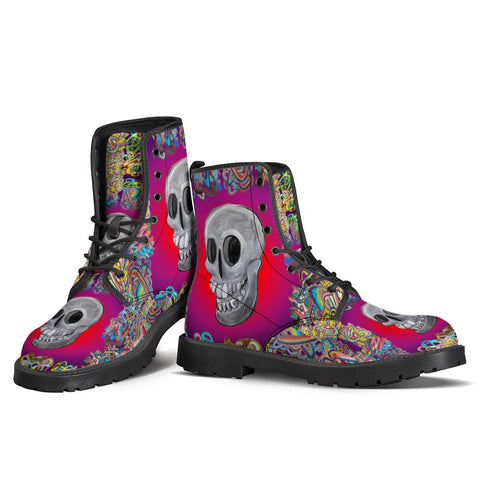 Image of Skull Leather Boots