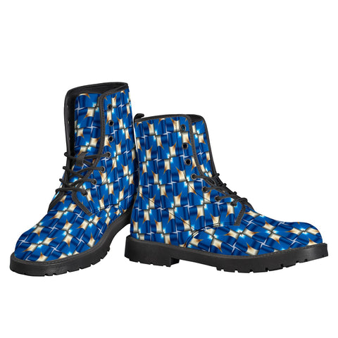 Image of Blue Cross Leather Boots