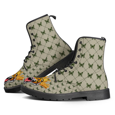 Image of Butterfly And Tiger Leather Boots
