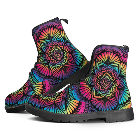 Image of Mandala Batik Leather Boots