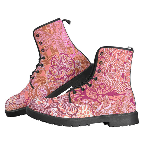 Image of Indian Flowers Leather Boots