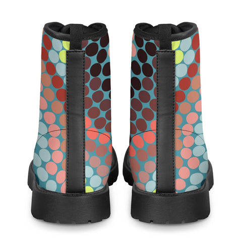 Image of Mosaic Circles Leather Boots