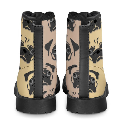 Image of Pugs All Over Leather Boots