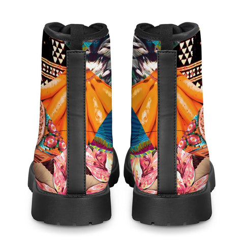 Image of Mandala Tropical Paradise Leather Boots