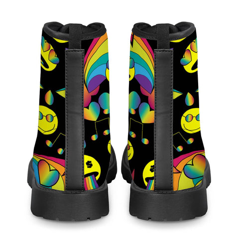 Image of Emoji Party Leather Boots