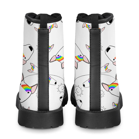 Image of Rainbow Bully Pattern Leather Boots