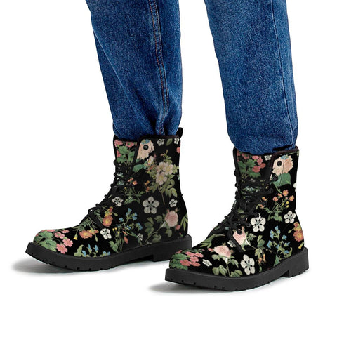 Image of Garden Flowers Leather Boots