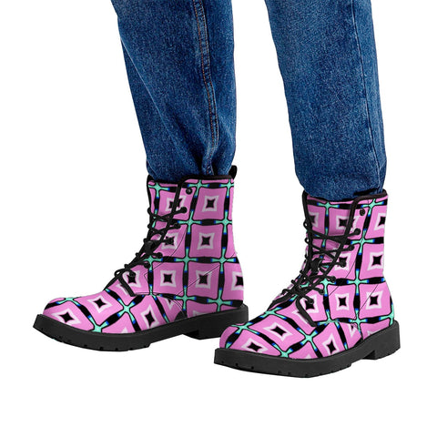 Image of Purple Passage Leather Boots