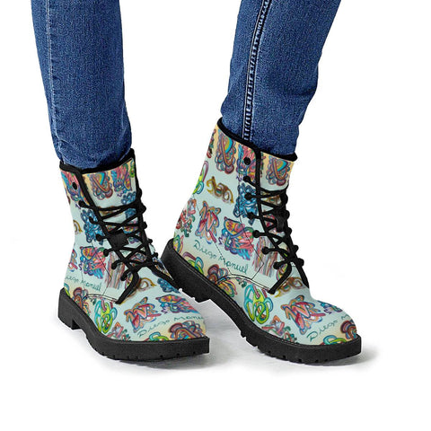 Image of Graffiti Pop Leather Boots