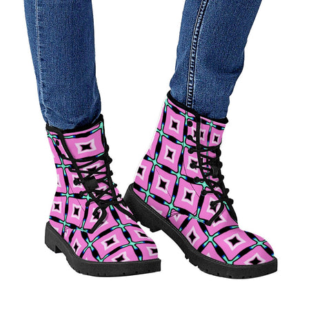 Image of Purple Passage Leather Boots