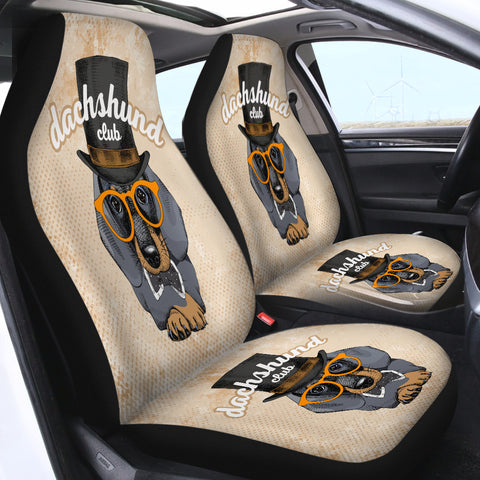 Image of Dáchhund Club Dog SWQT2529 Car Seat Covers