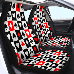 Deck of Cards SWQT1381 Car Seat Covers