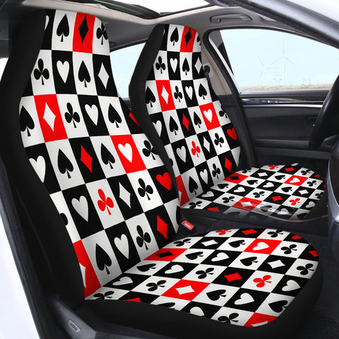 Image of Deck of Cards SWQT1381 Car Seat Covers