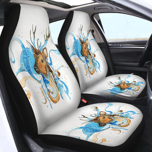 Deer Face SWQT0659 Car Seat Covers