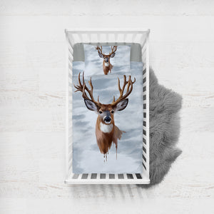 Deer SWCC0882 Crib Bedding, Crib Fitted Sheet, Crib Blanket