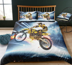 Motocross Bedding Set For Boys - Beddingify
