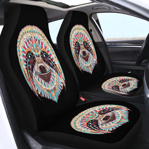 Sloth Face SWQT0461 Car Seat Covers