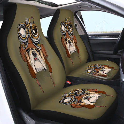 Image of Dog Face SWQT0994 Car Seat Covers