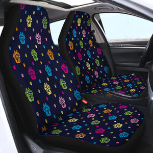 Dog Footprints SWQT1750 Car Seat Covers