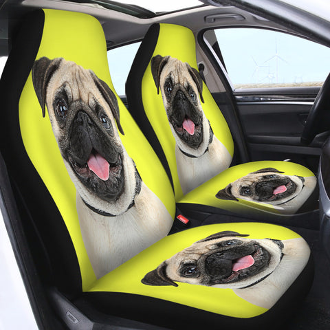 Image of Pug Dog SWQT2406 Car Seat Covers