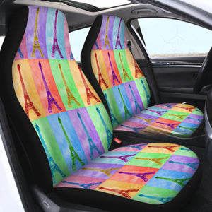 Eiffel Tower SWQT1758 Car Seat Covers