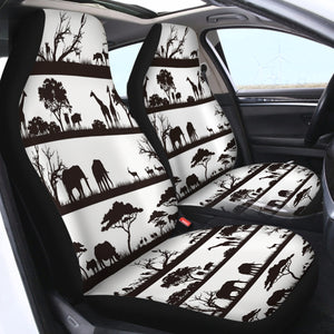 Black Animal SWQT0014 Car Seat Covers