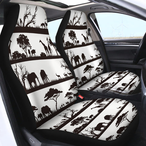 Image of Black Animal SWQT0014 Car Seat Covers