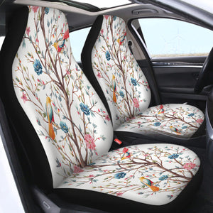 Flower Birds SWQT0765 Car Seat Covers