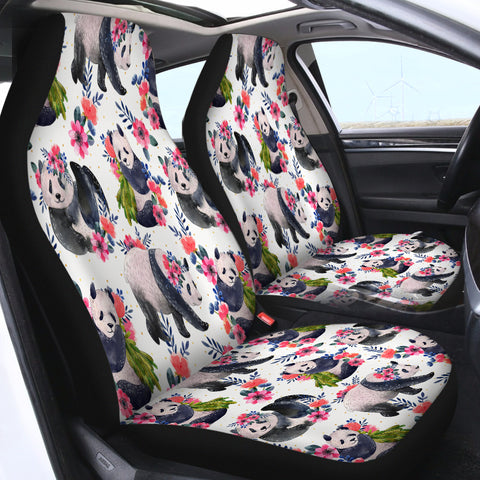 Image of Flower Panda SWQT0059 Car Seat Covers