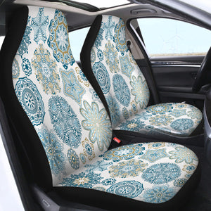 Blue Mandala Paisley Pattern SWQT0074 Car Seat Covers