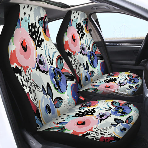 Image of Flower SWQT0642 Car Seat Covers