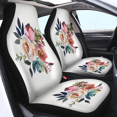 Image of Flower SWQT2413 Car Seat Covers