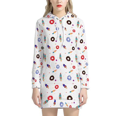 Image of Donuts And The Universe Women'S Hoodie Dress