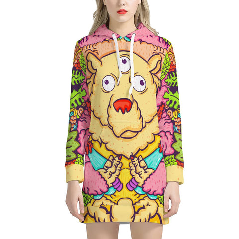 Image of Monster Bear Women'S Hoodie Dress